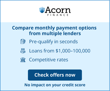 Acorn Finance Banner Easy Payment Options Vertical Small